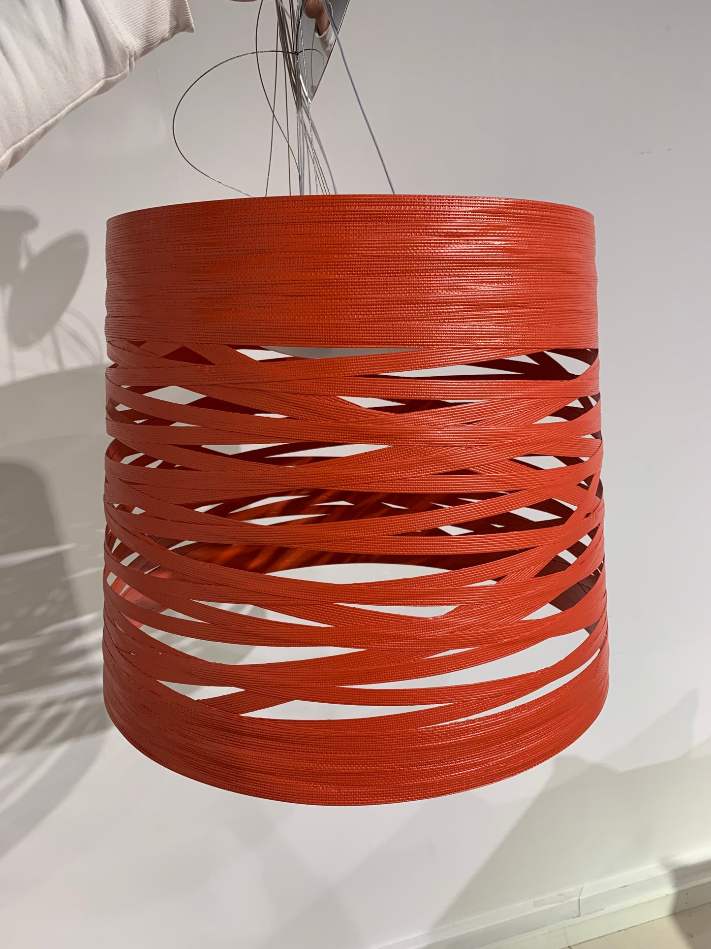 Foscarini Tress Grande kattovalaisin, punainen