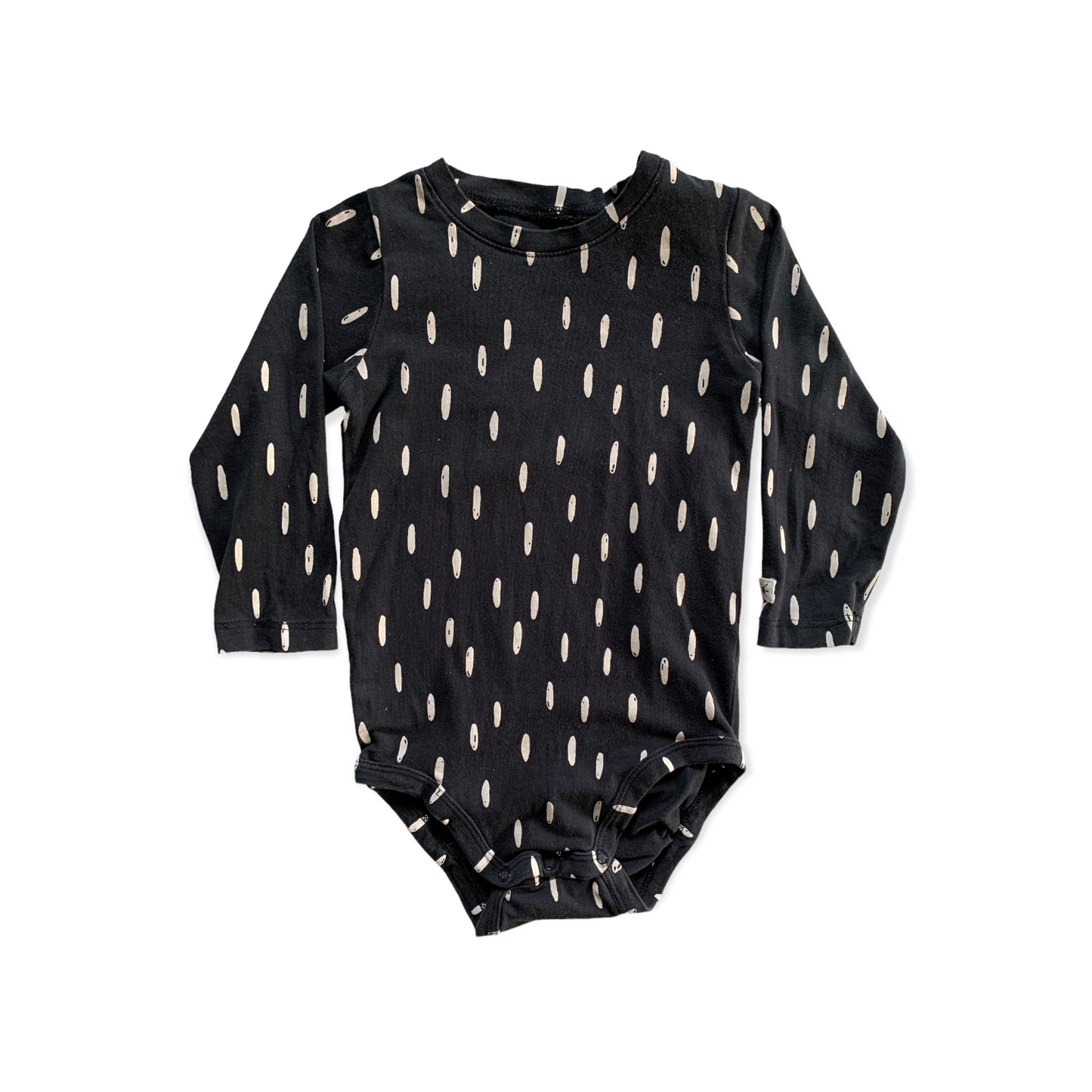 Lindex Baby musta trikoobody, koko 80